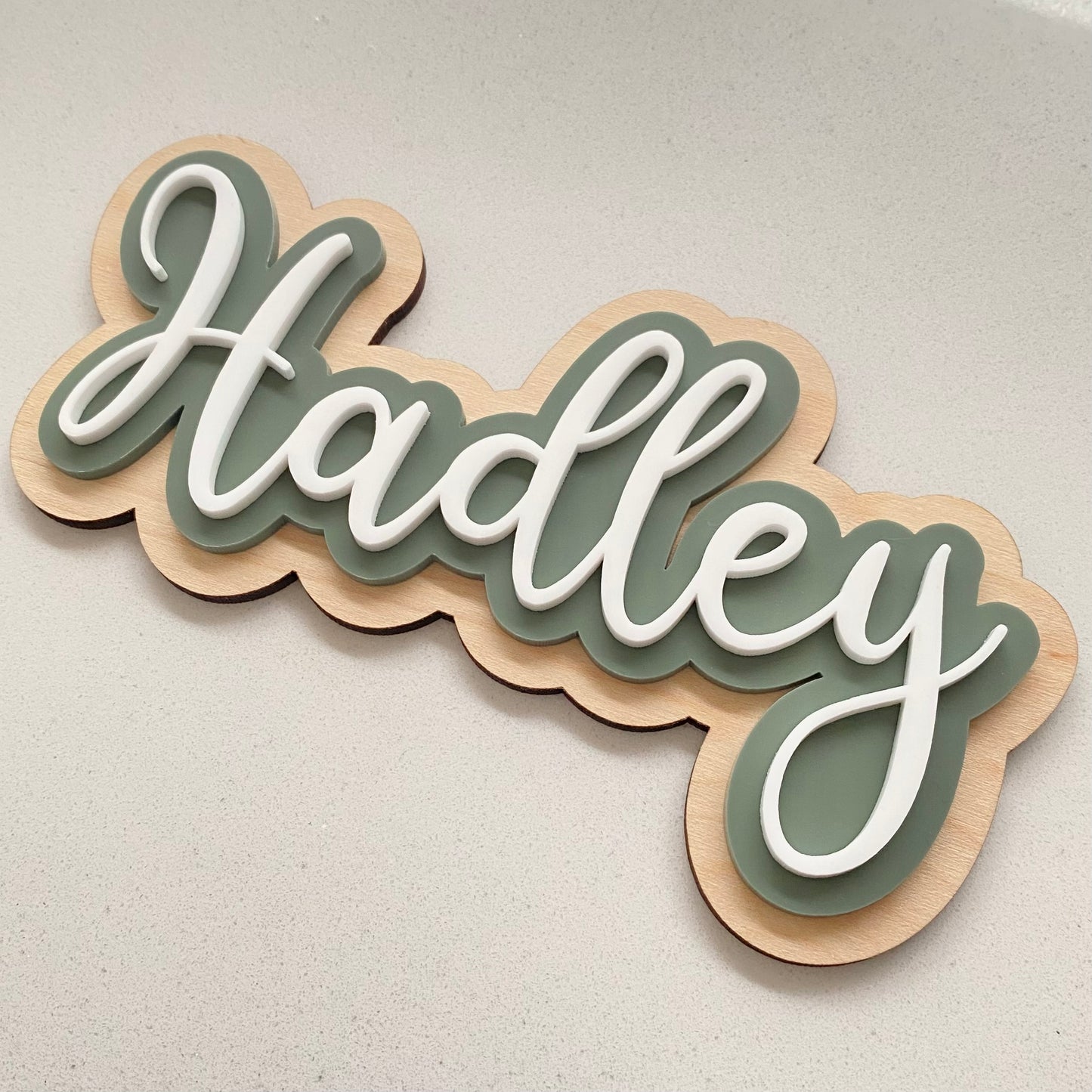 Nursery wall name sign 