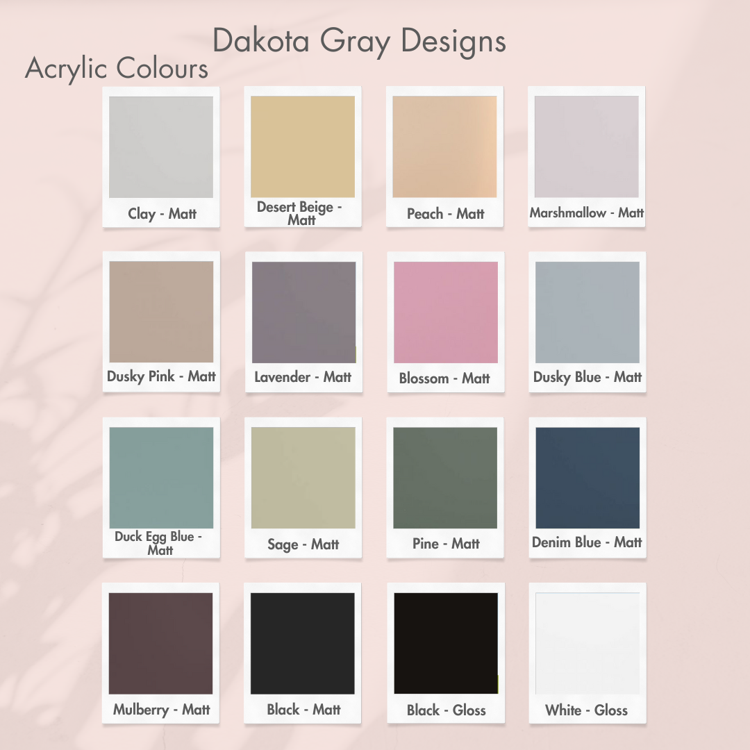 Acrylic colour choices