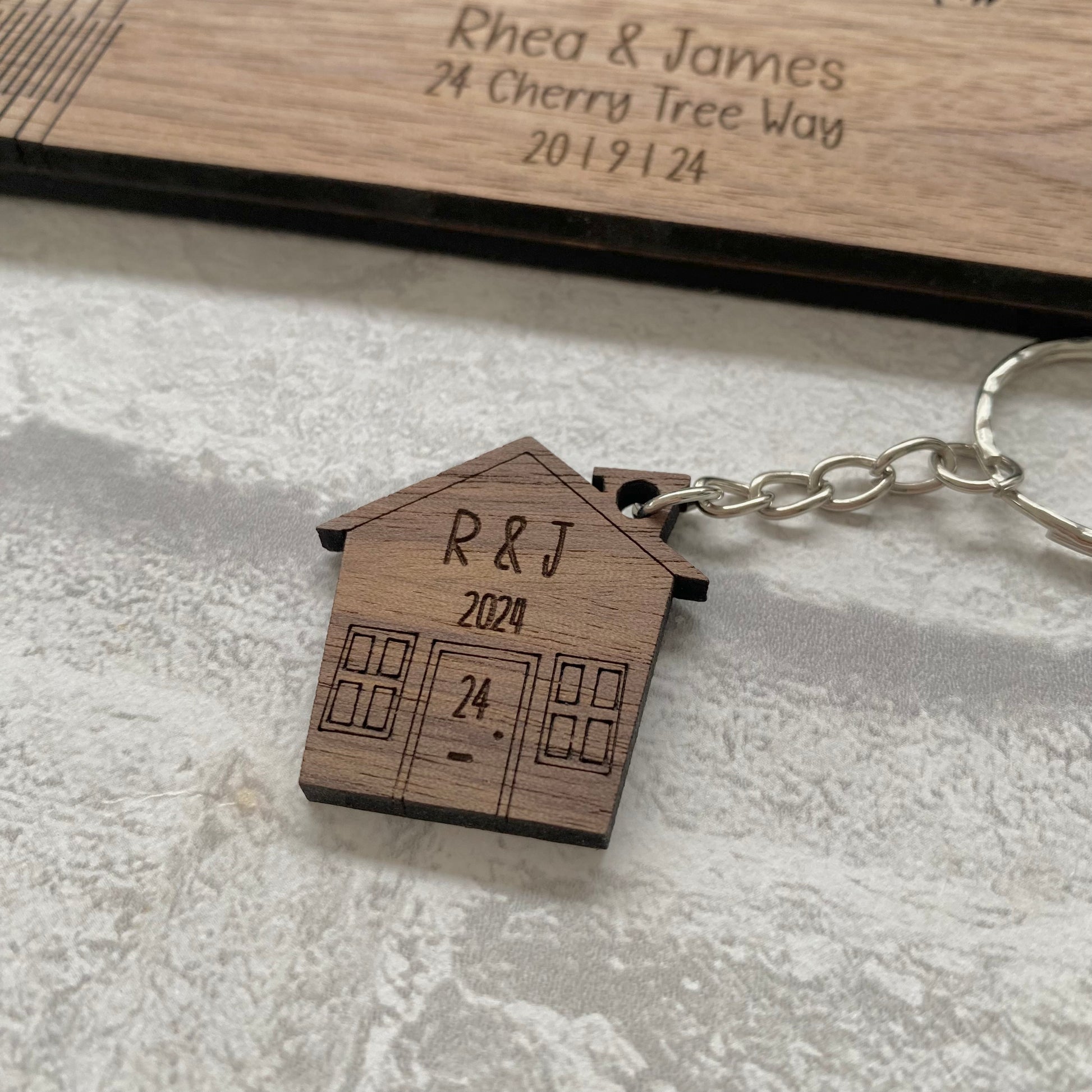 Personalised house keyring