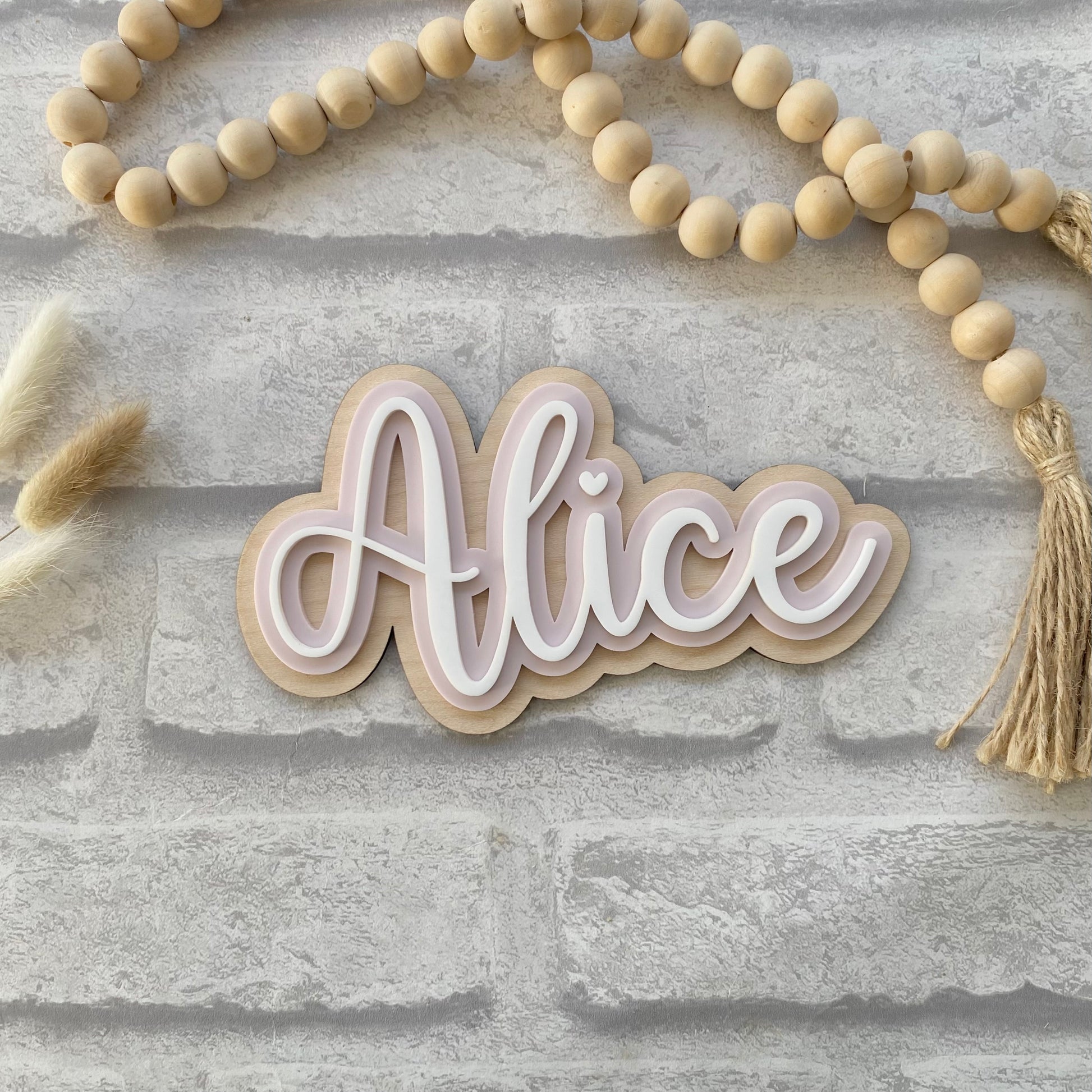 Girls bedroom name sign