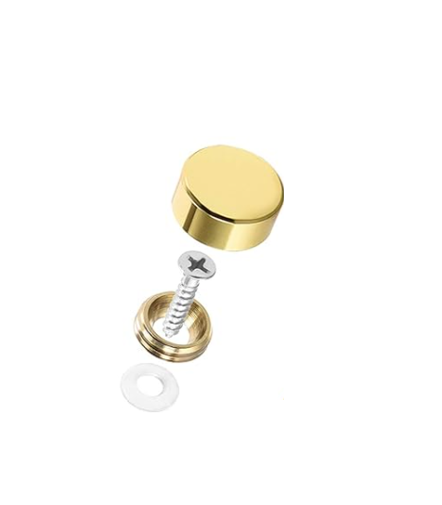 Gold screw cap and fixings