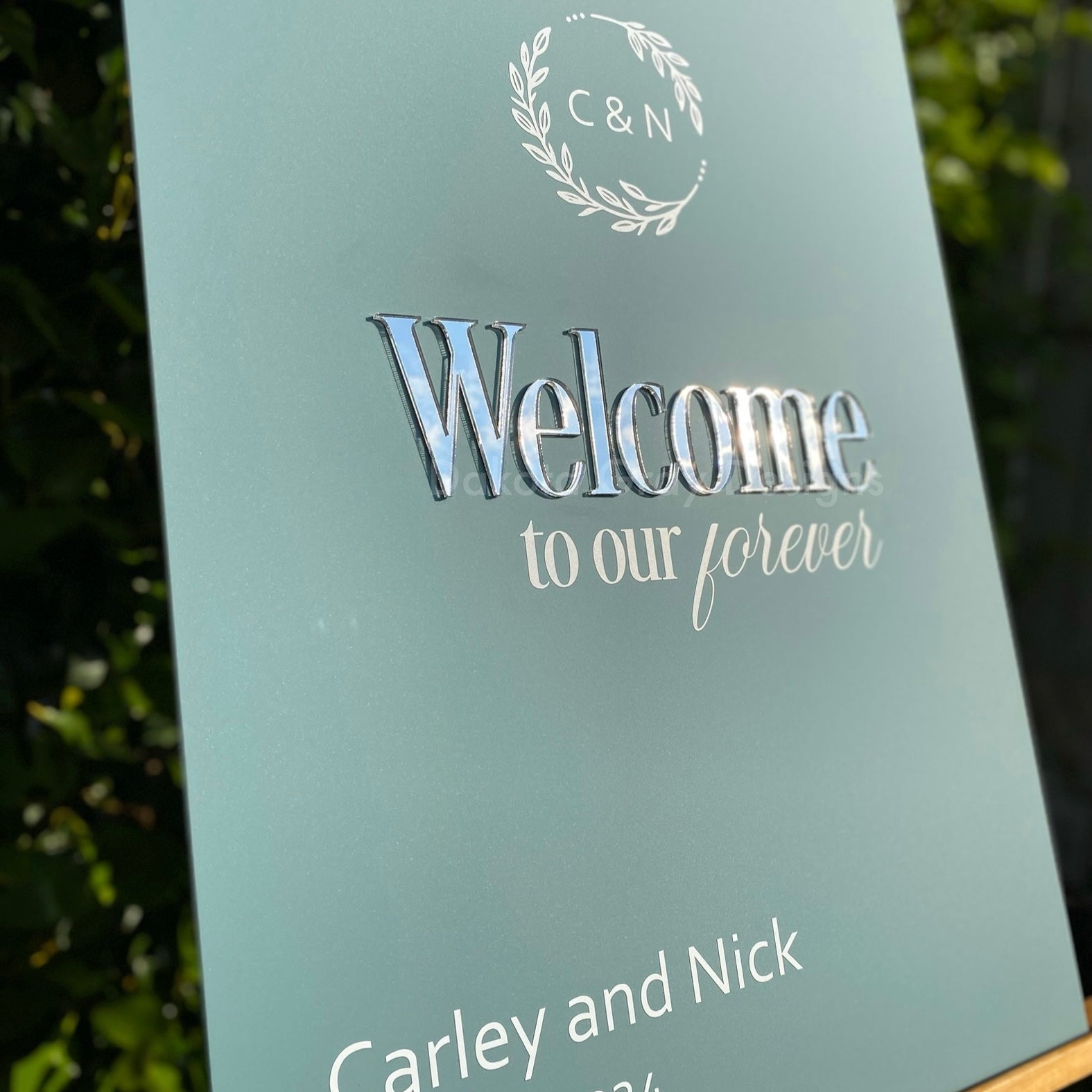 3d acrylic wedding welcome sign 