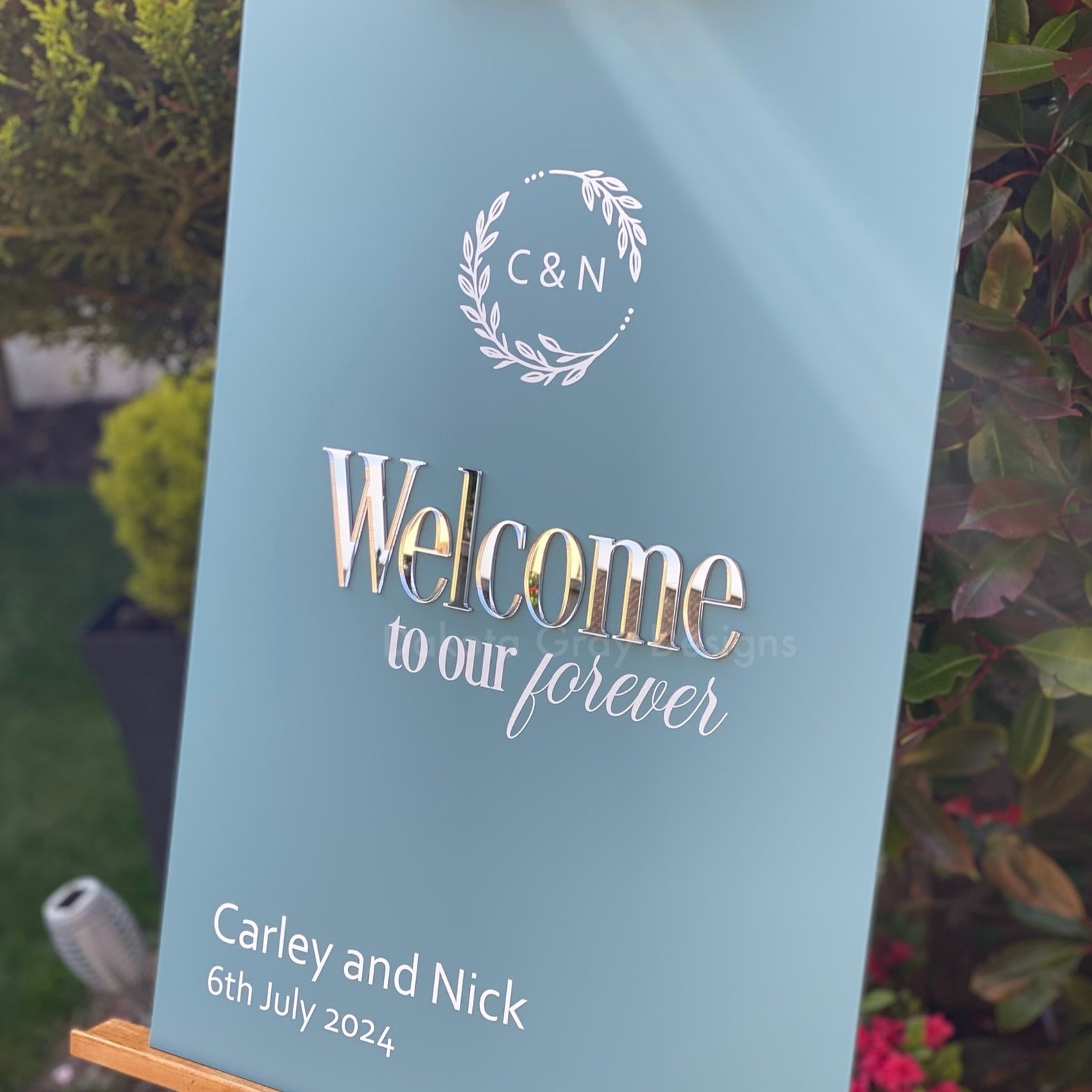 Unique wedding welcome sign 