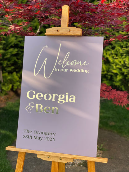 Personalised welcome signage