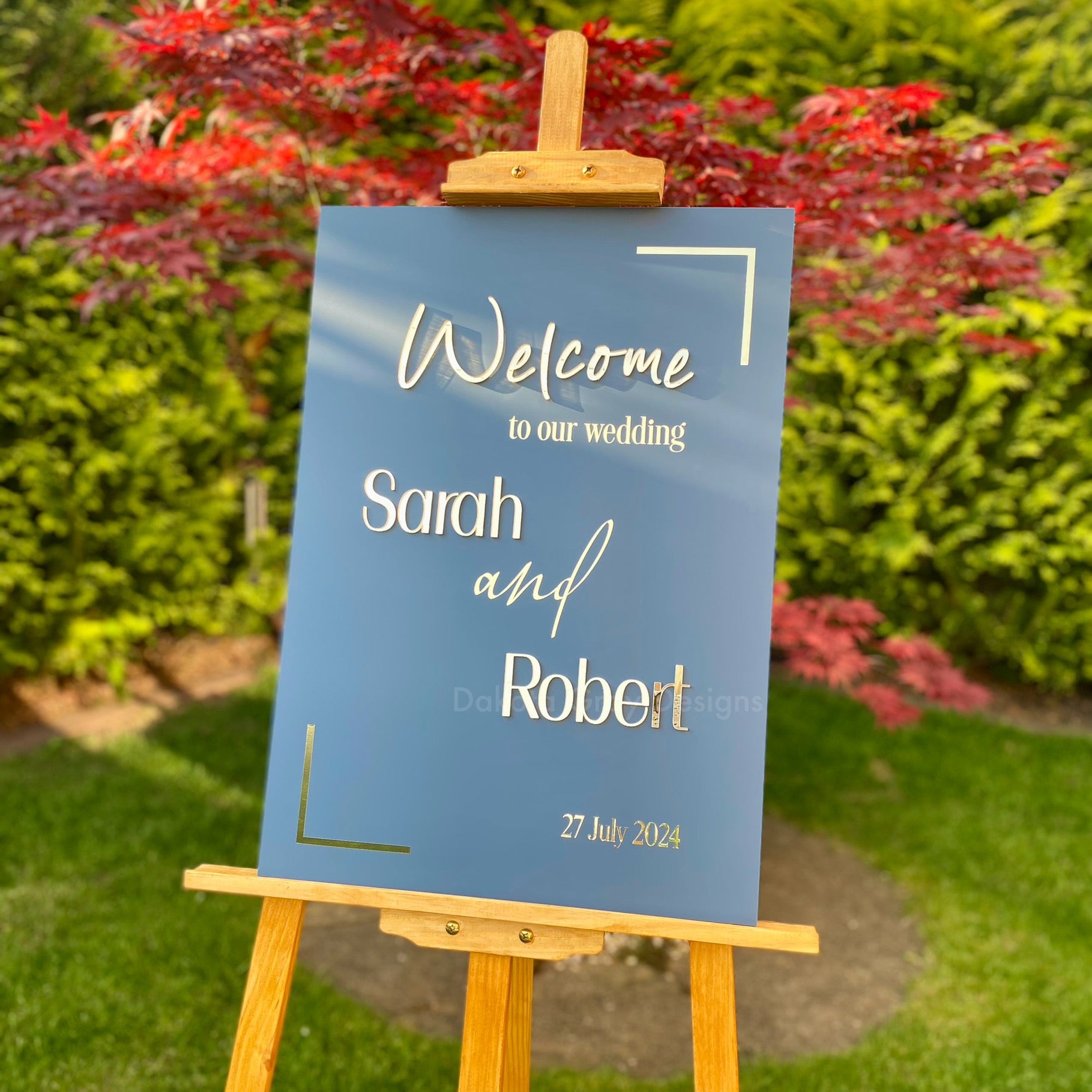 3D acrylic wedding welcome sign