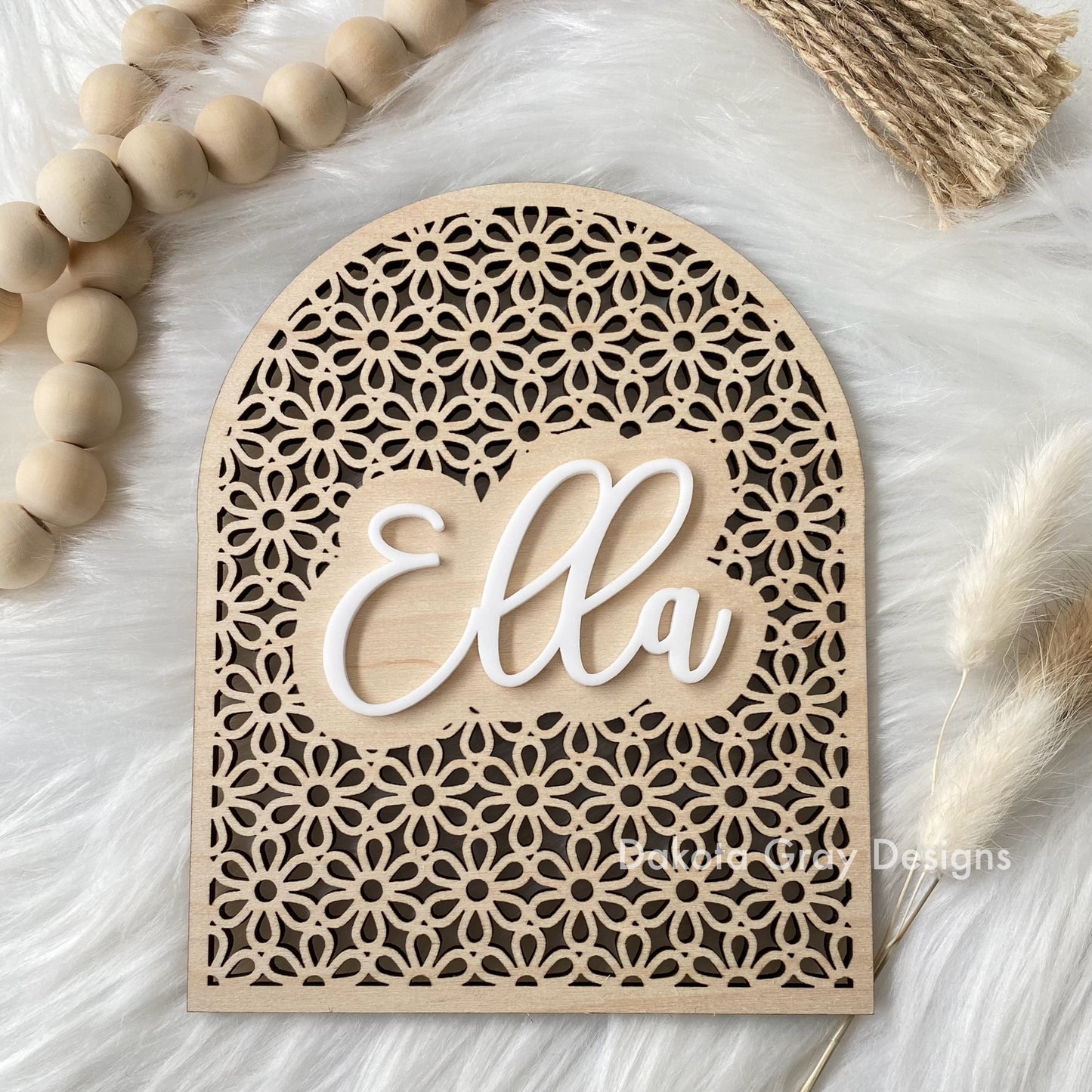 Wooden Name Plaque