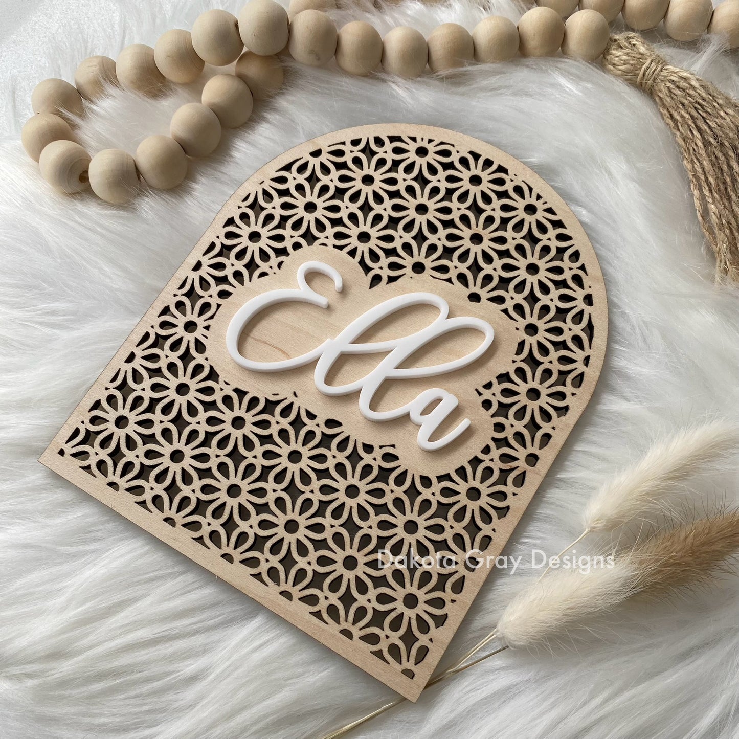 Wooden Name Plaque