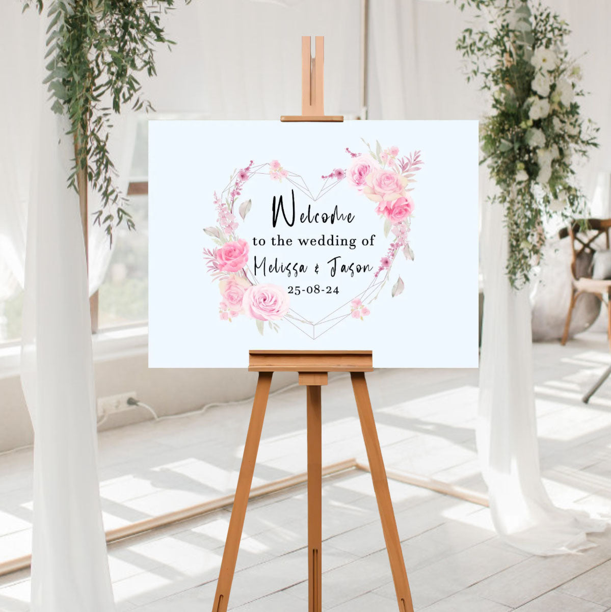 Affordable wedding decoration - Wedding welcome sign 