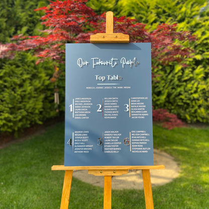 Personalised Acrylic Wedding Seating Plan