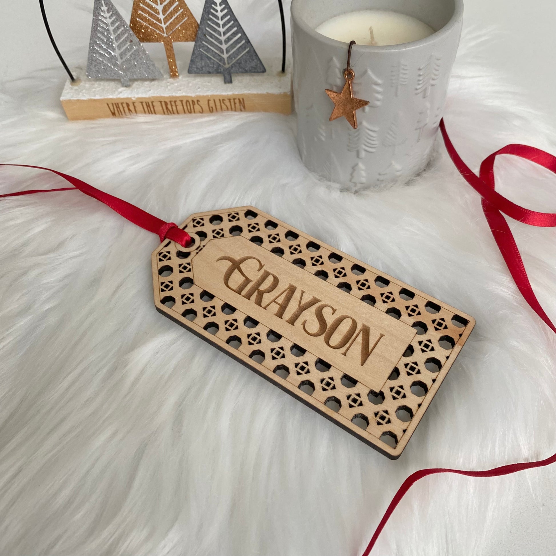 Personalised Christmas Name Tag