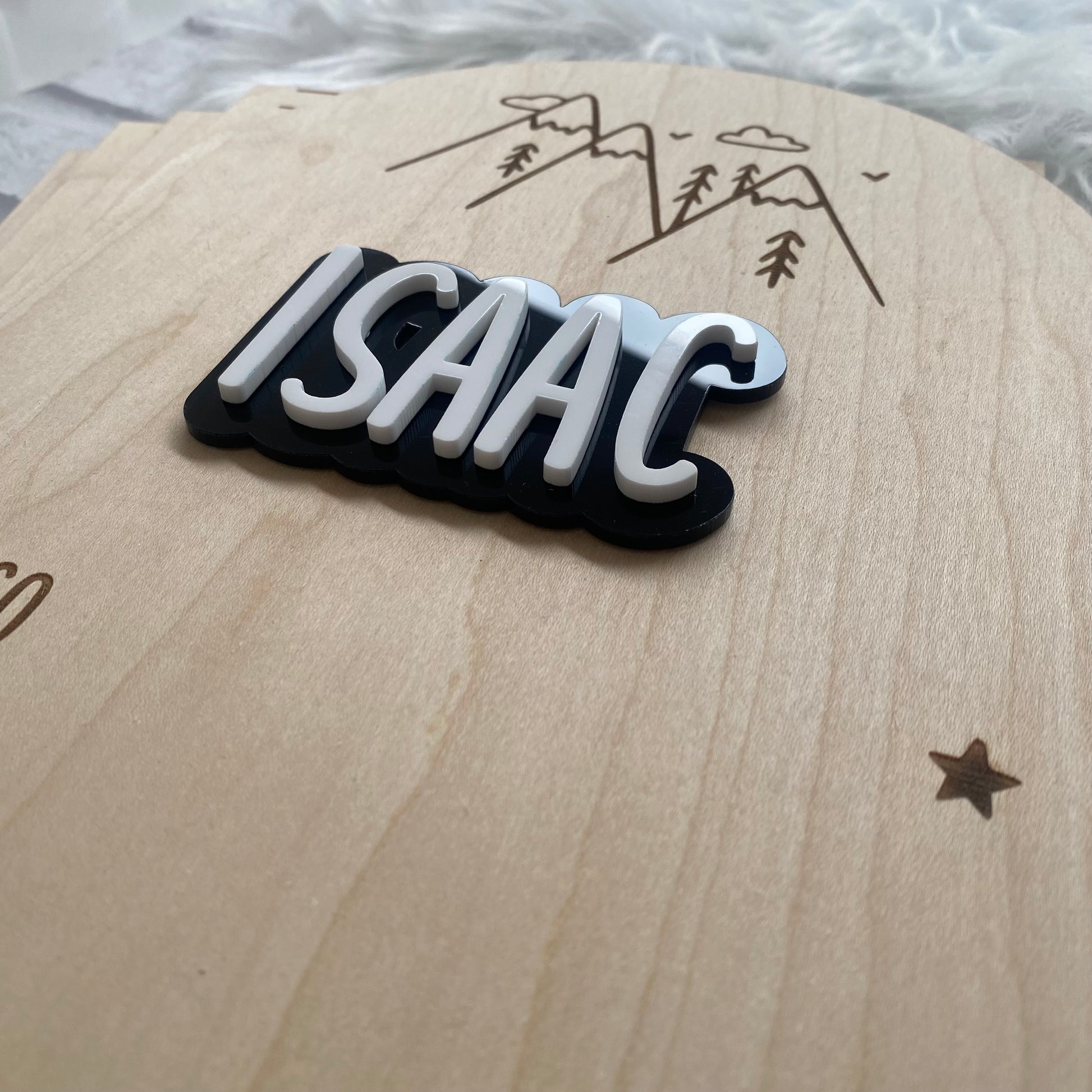 Personalised acrylic name