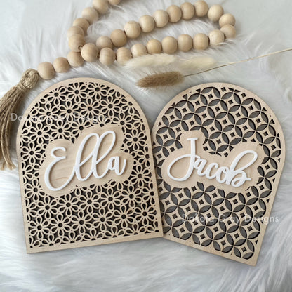 Wooden Name Plaque