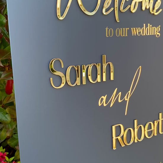 Bespoke 3d wedding sign 