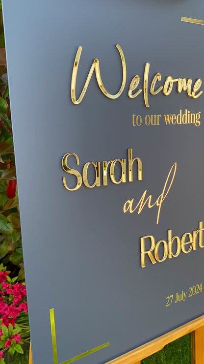 Bespoke 3d wedding sign 