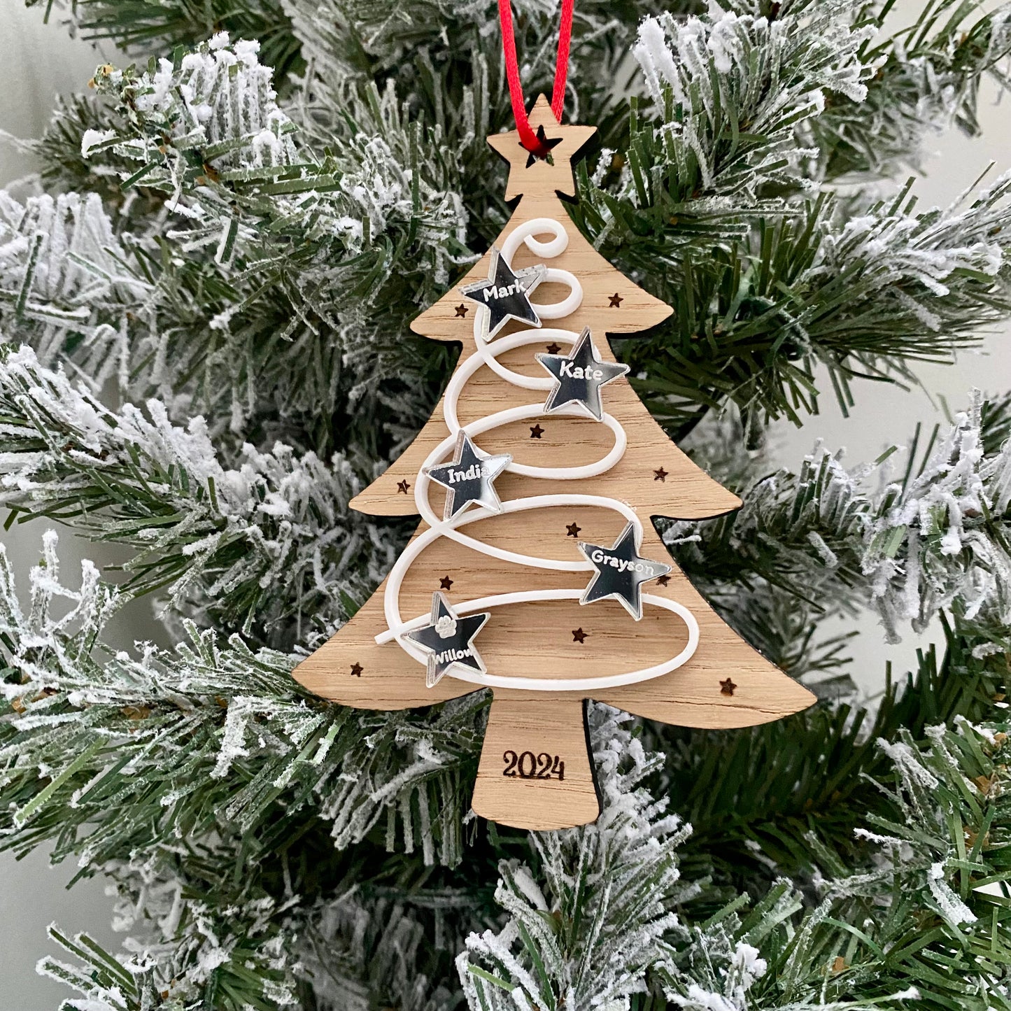 Custom name christmas ornament